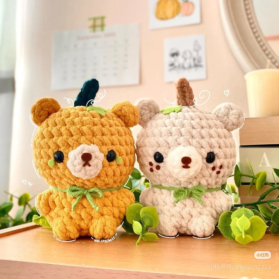 Hướng dẫn móc len gấu bông hình quả bí ngô dễ thương