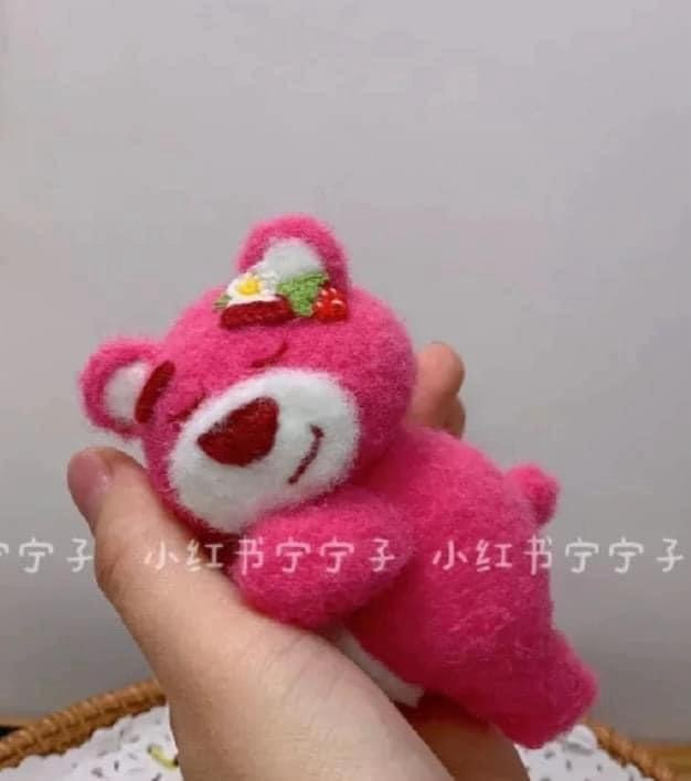 Hướng dẫn móc len gấu bông hồng dễ thương