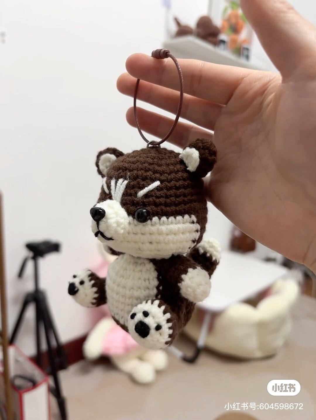 Hướng dẫn móc len gấu nâu trắng dễ thương