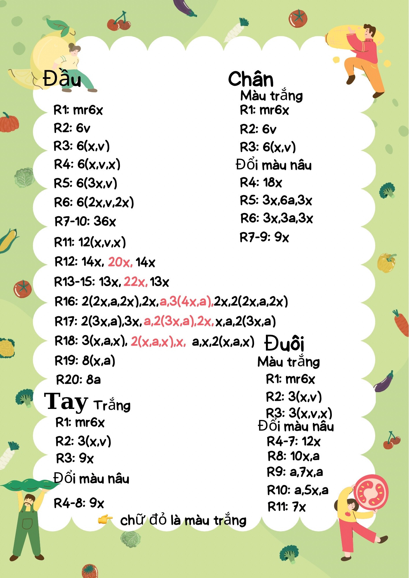 Hướng dẫn móc len gấu nâu trắng dễ thương