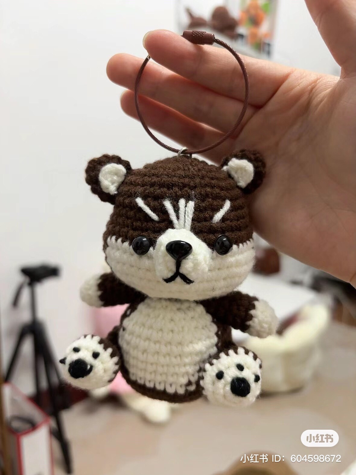 Hướng dẫn móc len gấu nâu trắng dễ thương