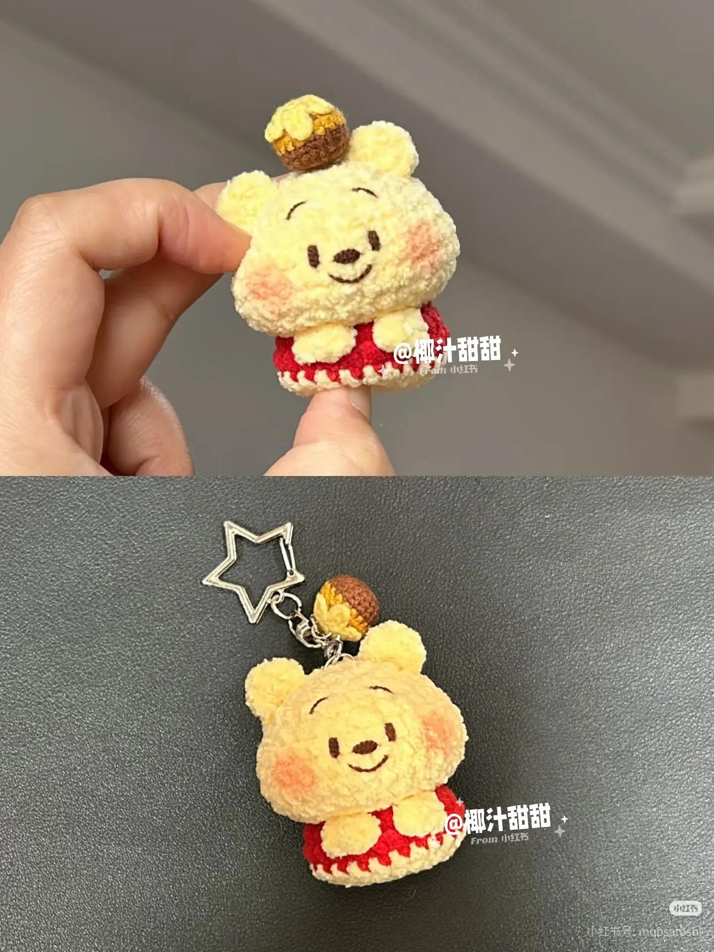 Hướng dẫn móc len Gấu Pooh mini dễ thương