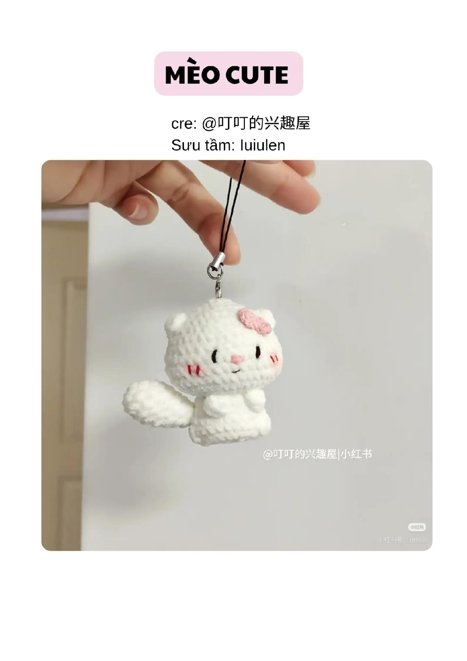 Hướng dẫn móc len Gấu Tuyết và Mèo Cute