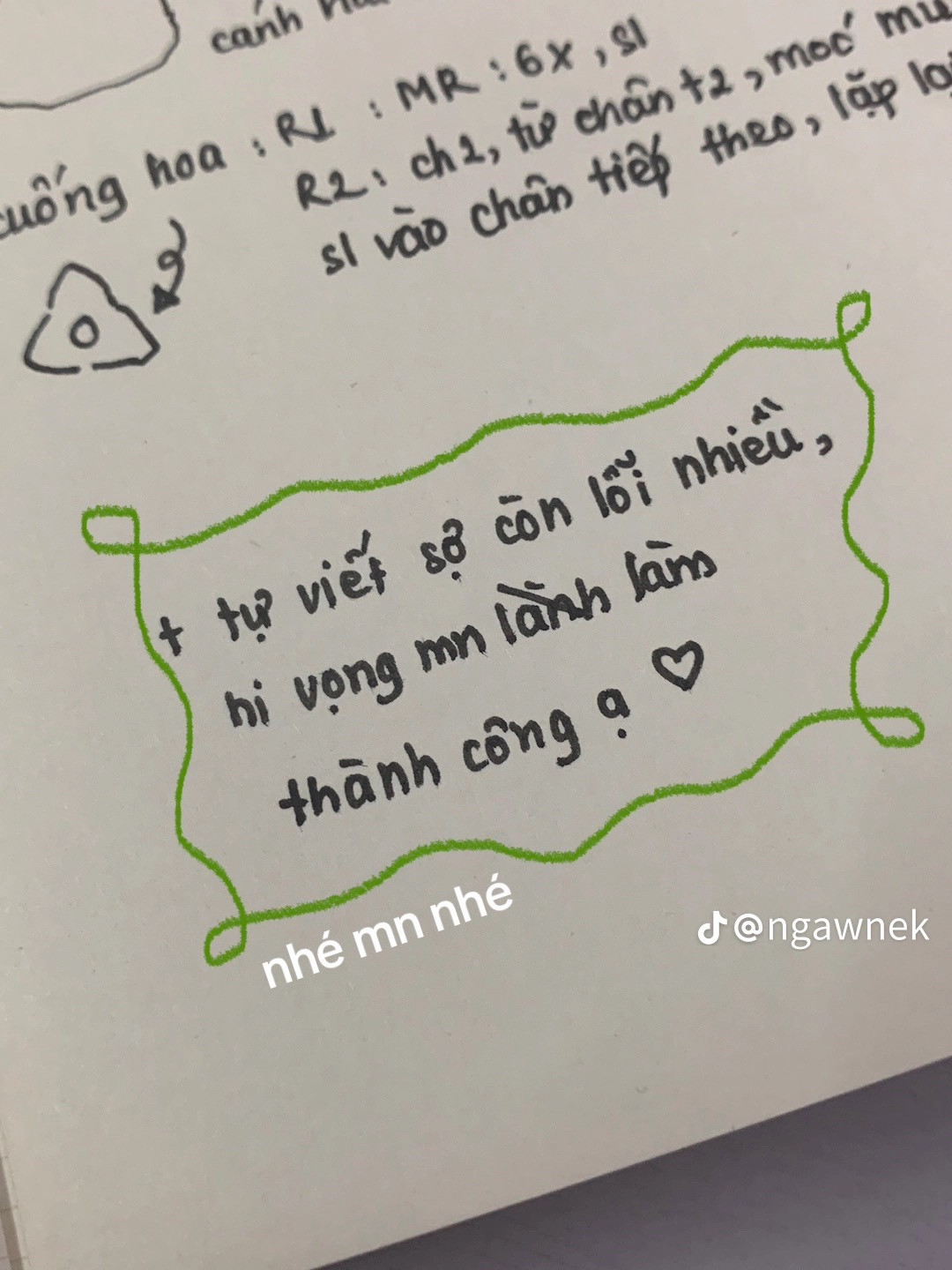 Hướng dẫn móc len hoa đậu ngọt màu hồng