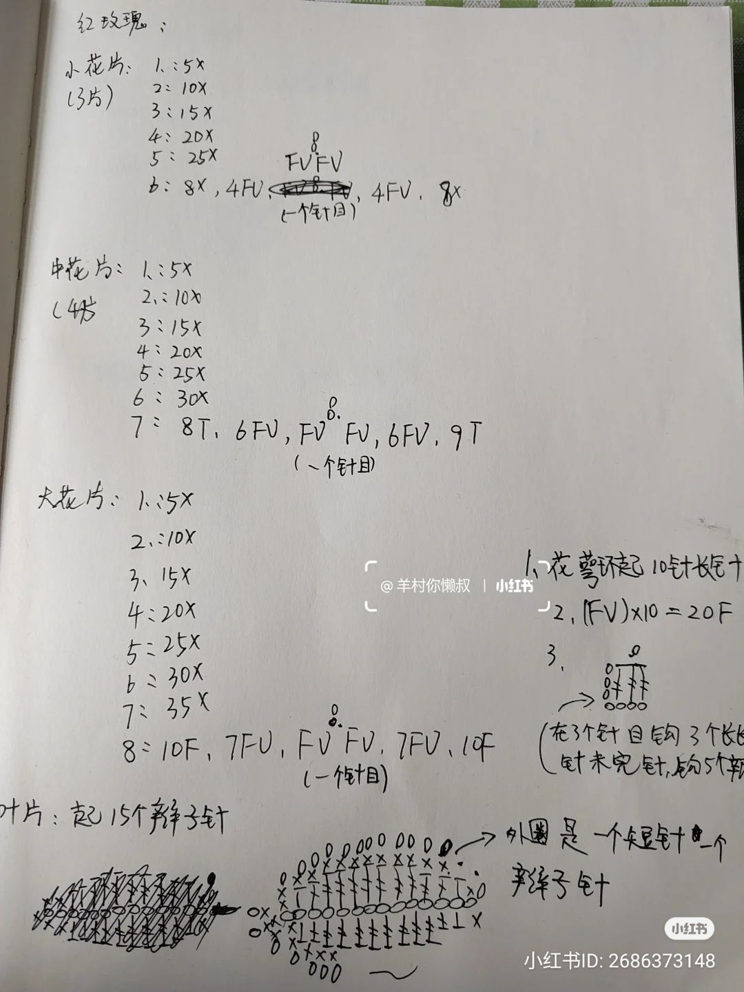 Hướng dẫn móc len hoa hồng đỏ chi tiết