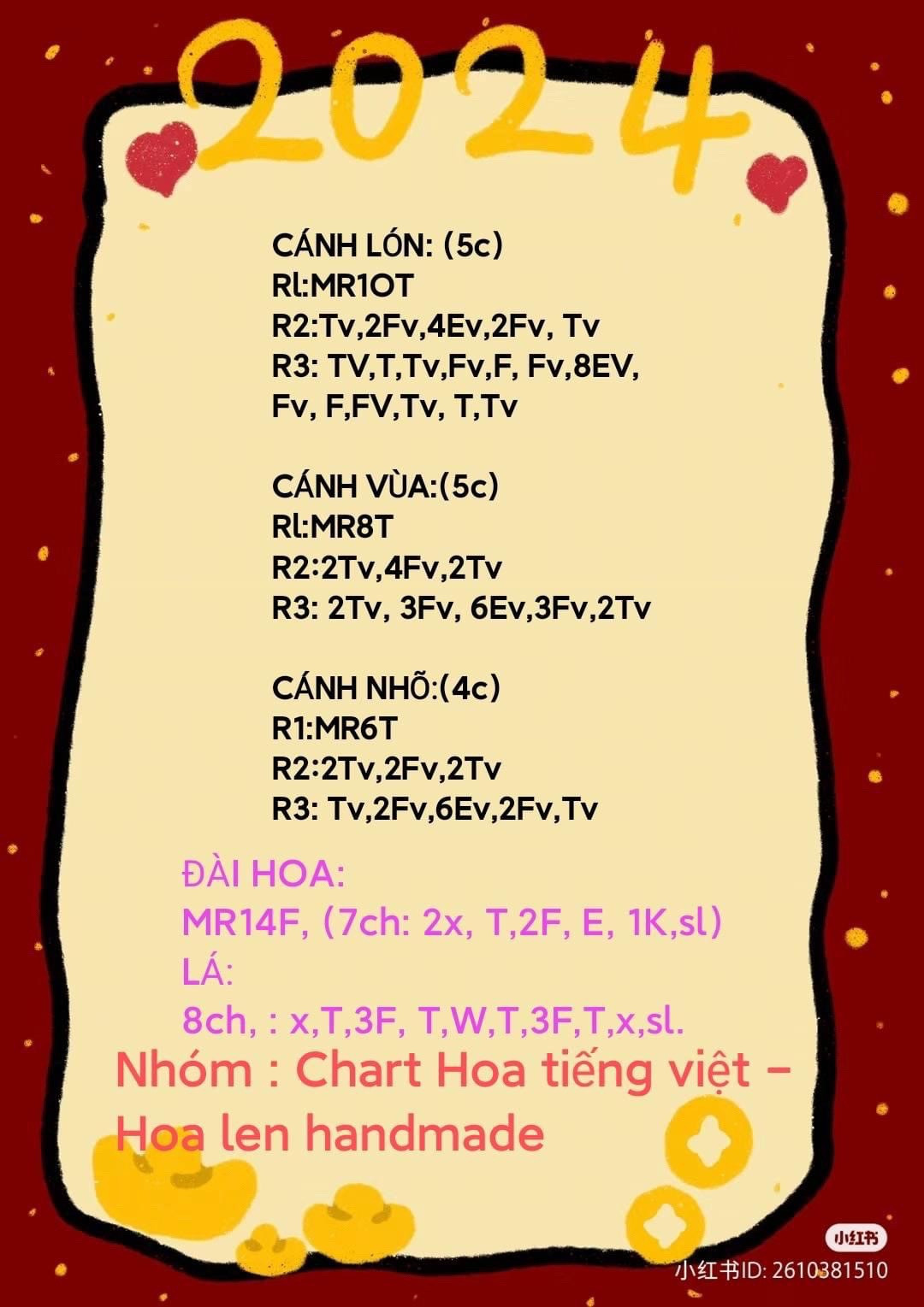 Hướng dẫn móc len hoa hồng handmade chi tiết