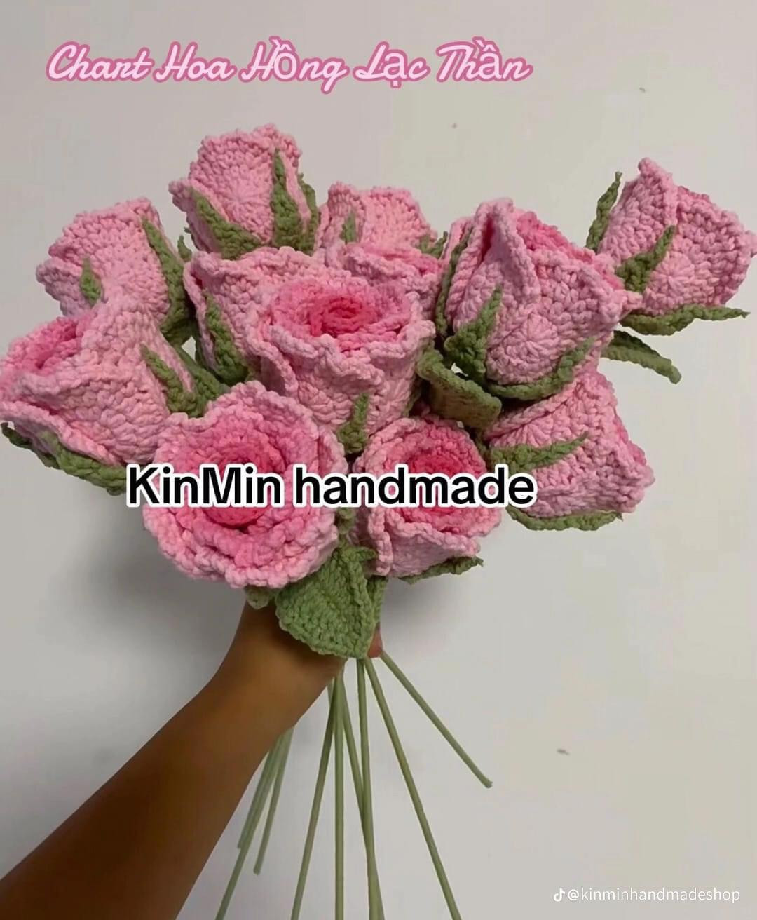 Hướng dẫn móc len Hoa Hồng Pháp và Mini chi tiết