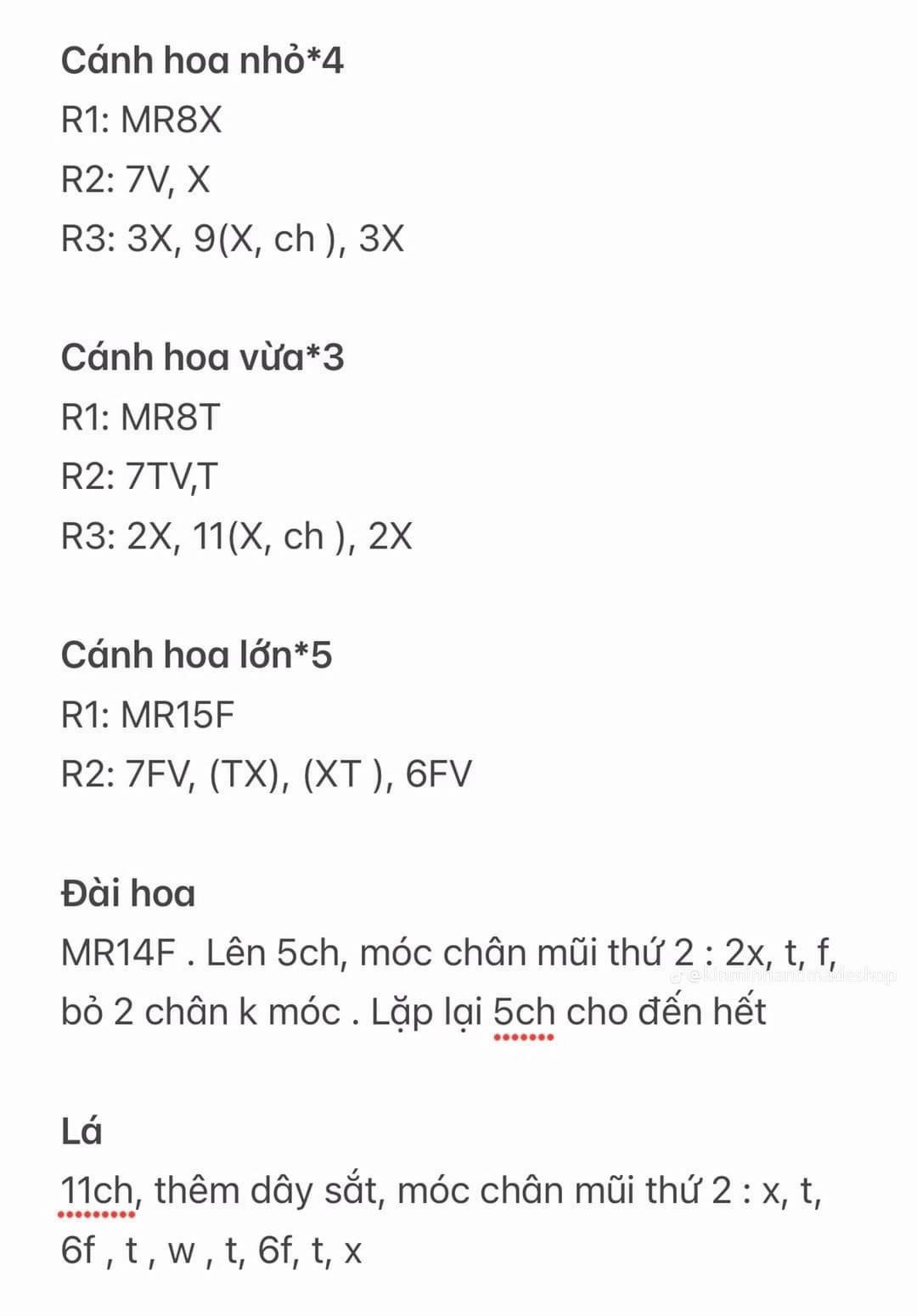 Hướng dẫn móc len Hoa Hồng Pháp và Mini chi tiết