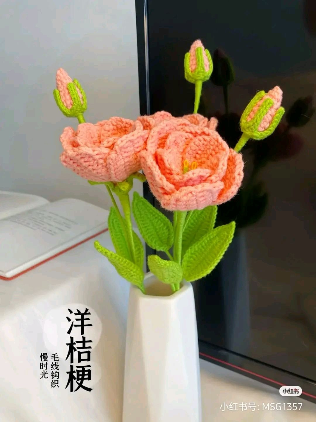 Hướng dẫn móc len hoa hướng dương màu cam