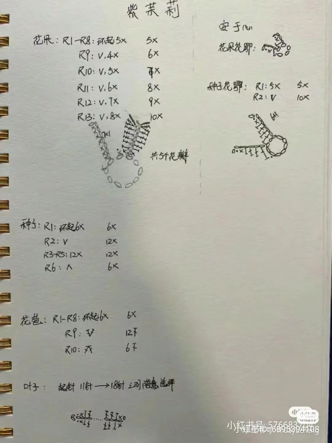 Hướng dẫn móc len hoa Tử Cốc Chi (Lantana camara) màu vàng