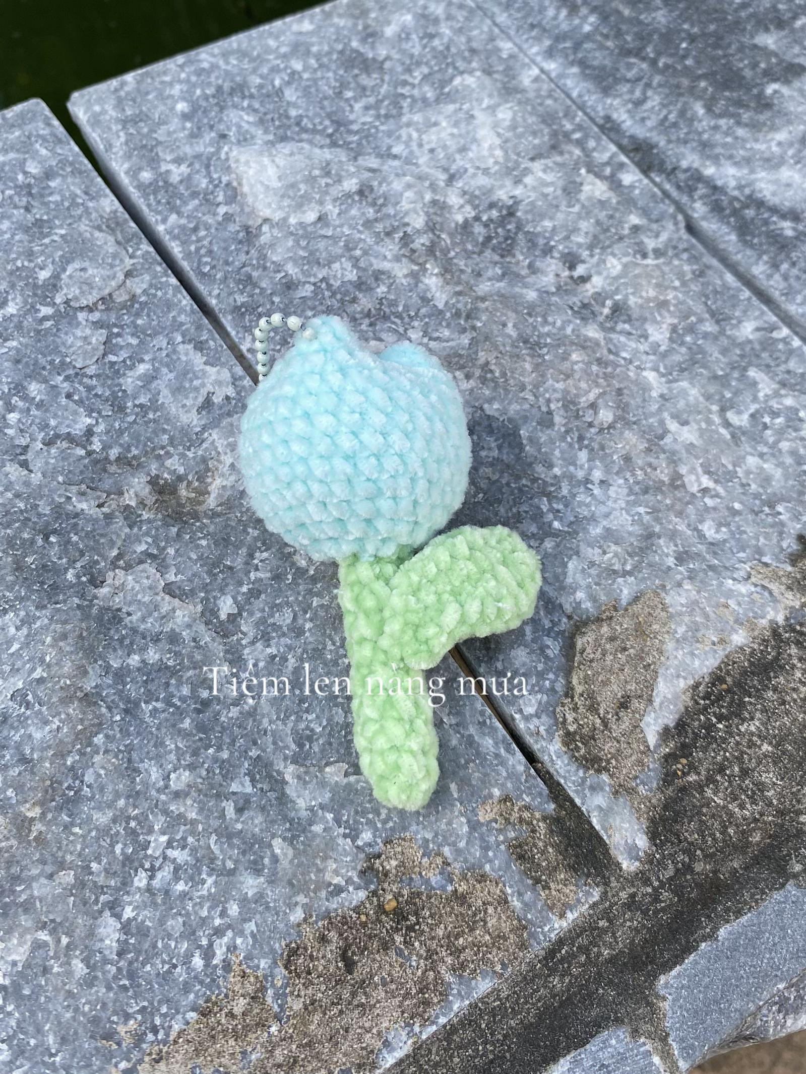 Hướng dẫn móc len hoa tulip nhiều màu sắc