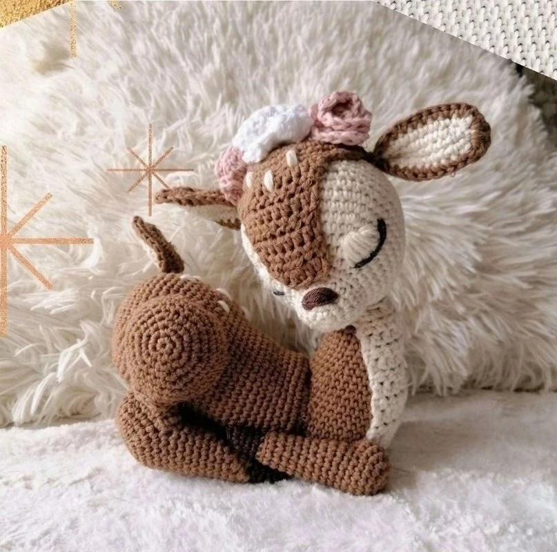 Hướng dẫn móc len hươu cao cổ amigurumi