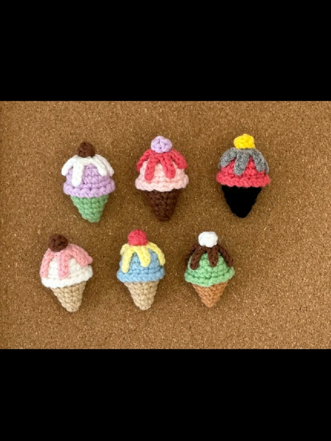 Hướng dẫn móc len kem que dễ thương nhiều màu sắc