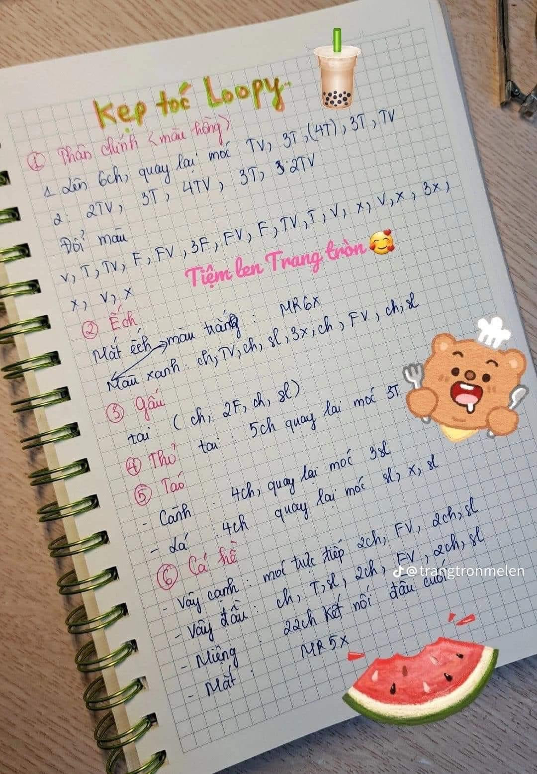 Hướng dẫn móc len kẹp tóc Loopy dễ thương