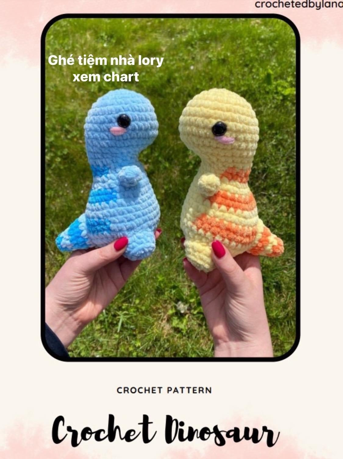 Hướng dẫn móc len khủng long và gấu bông dễ thương
