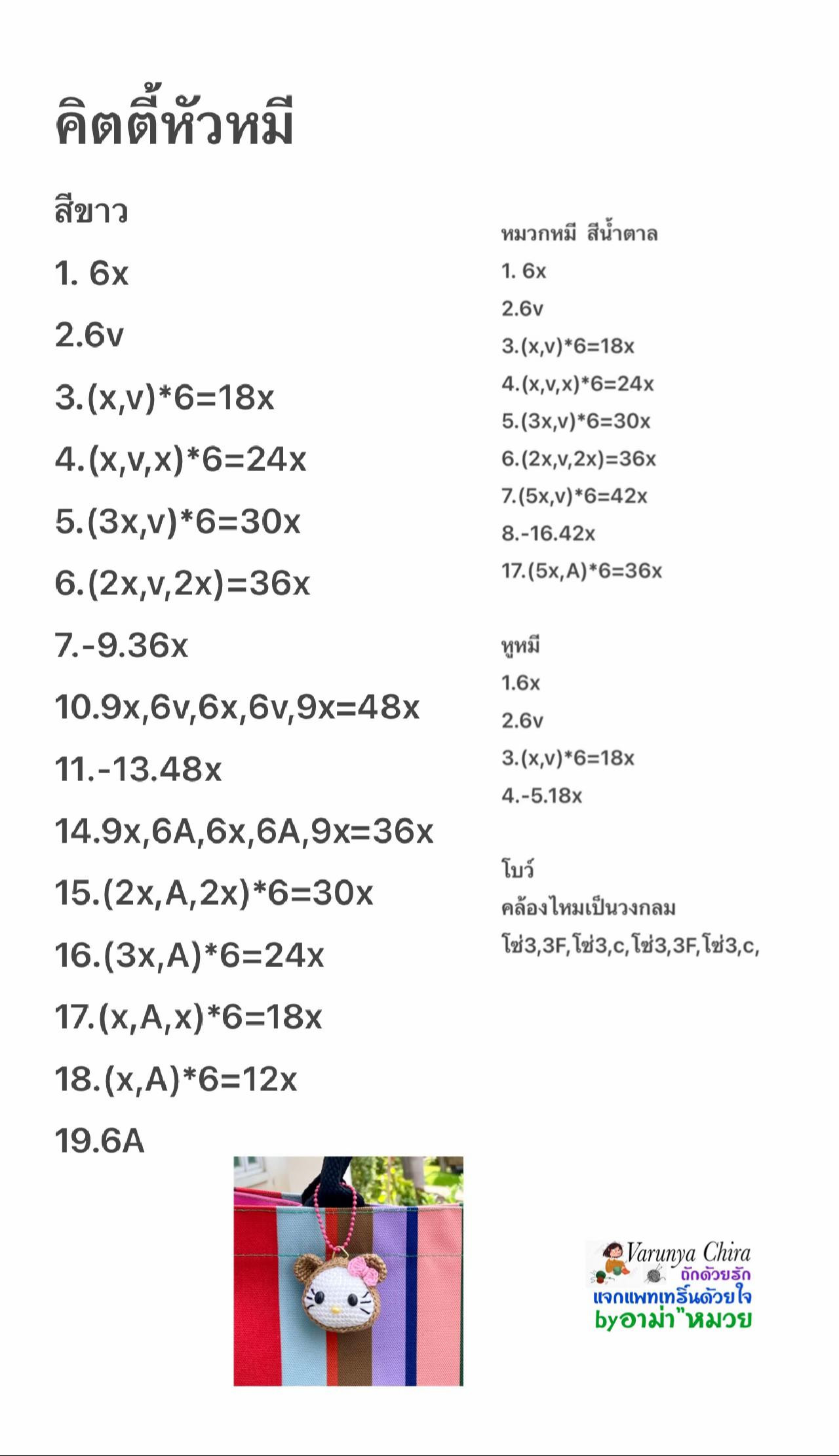 Hướng dẫn móc len Kitty chuột Hamster dễ thương
