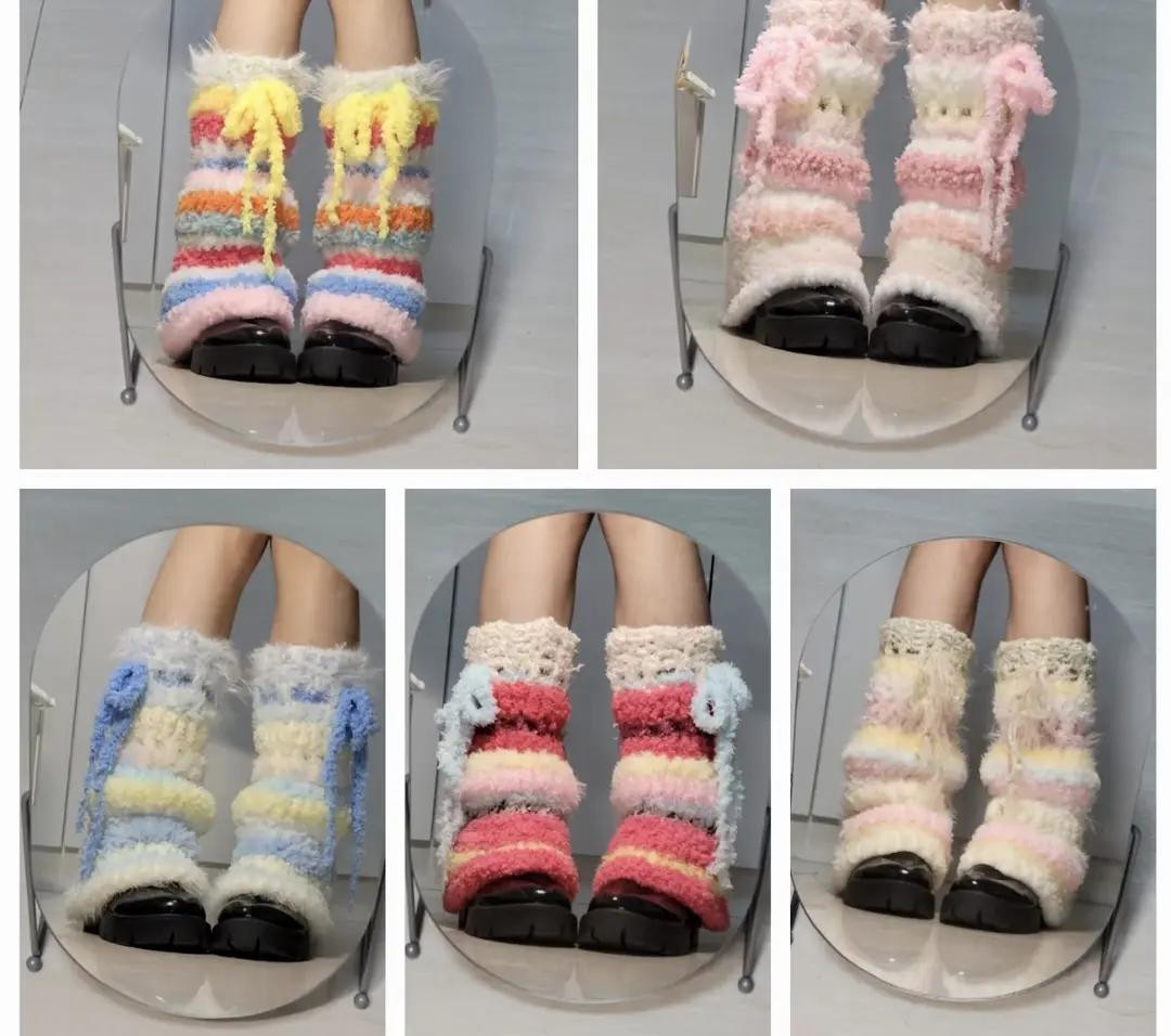 Hướng dẫn móc len Leg Warmer (Ủng chân) sọc nhiều màu