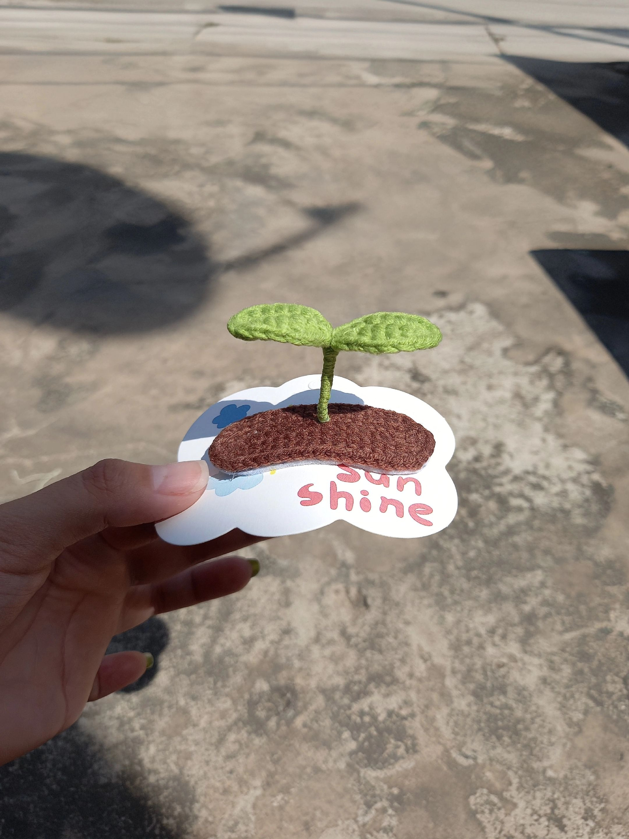 Hướng dẫn móc len mầm cây xanh dễ thương