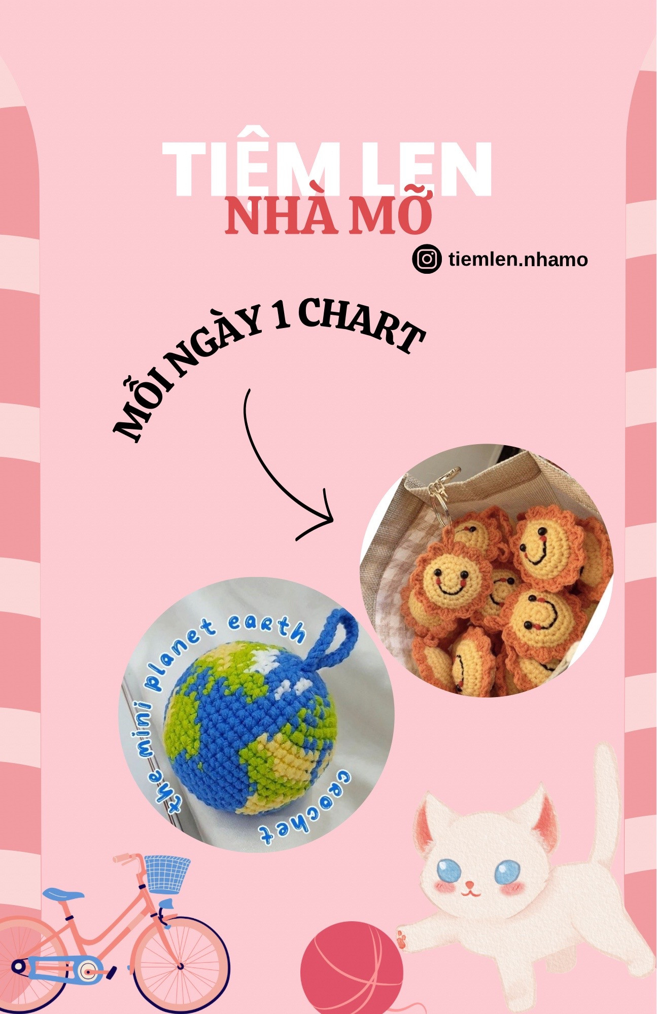 Hướng dẫn móc len mặt sư tử và cánh