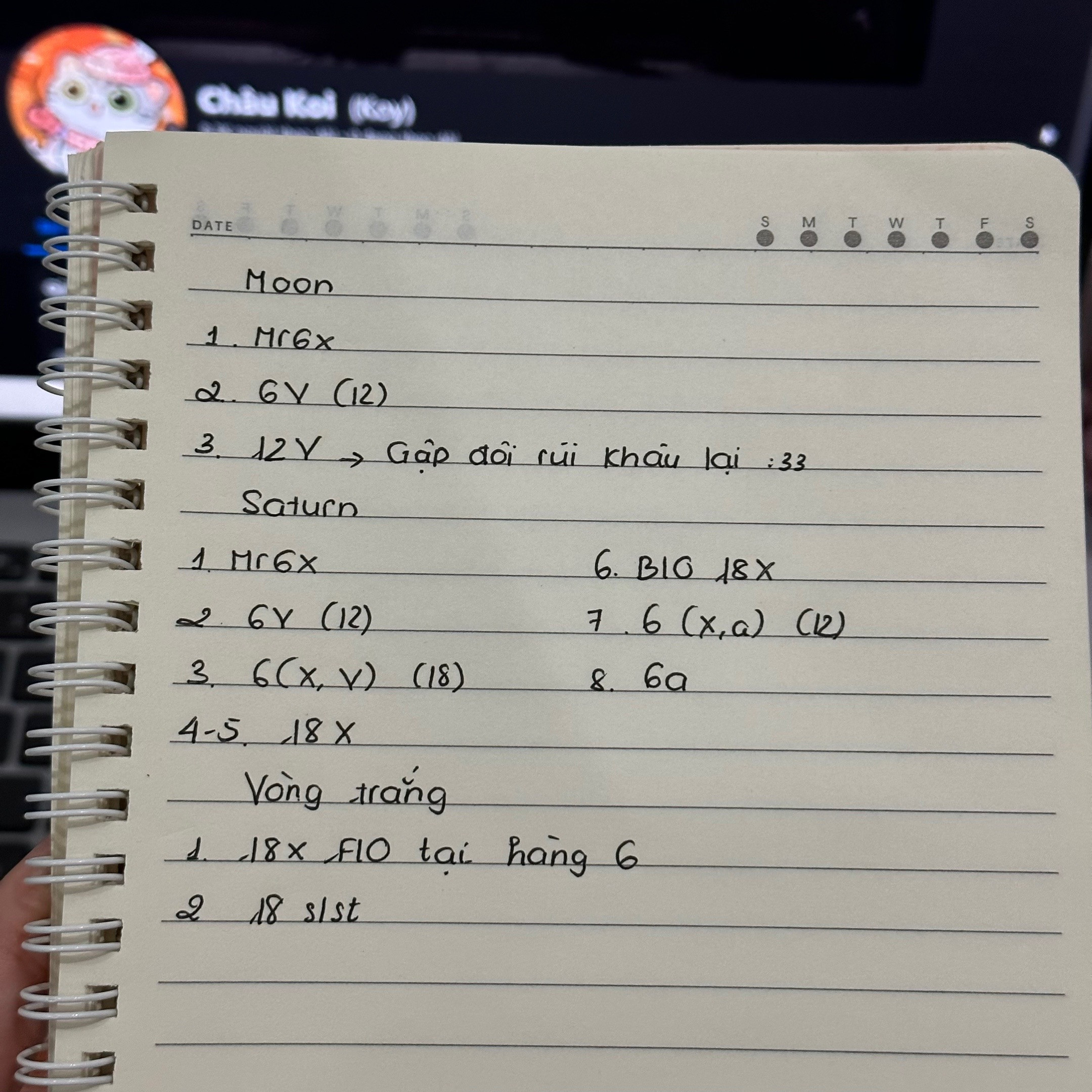 Hướng dẫn móc len mặt trăng và sao Thổ handmade