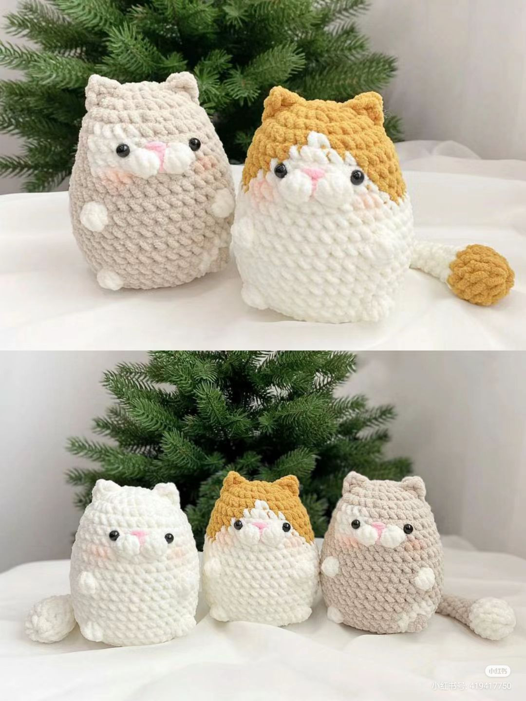 Hướng dẫn móc len Mèo béo dễ thương - Chart chi tiết