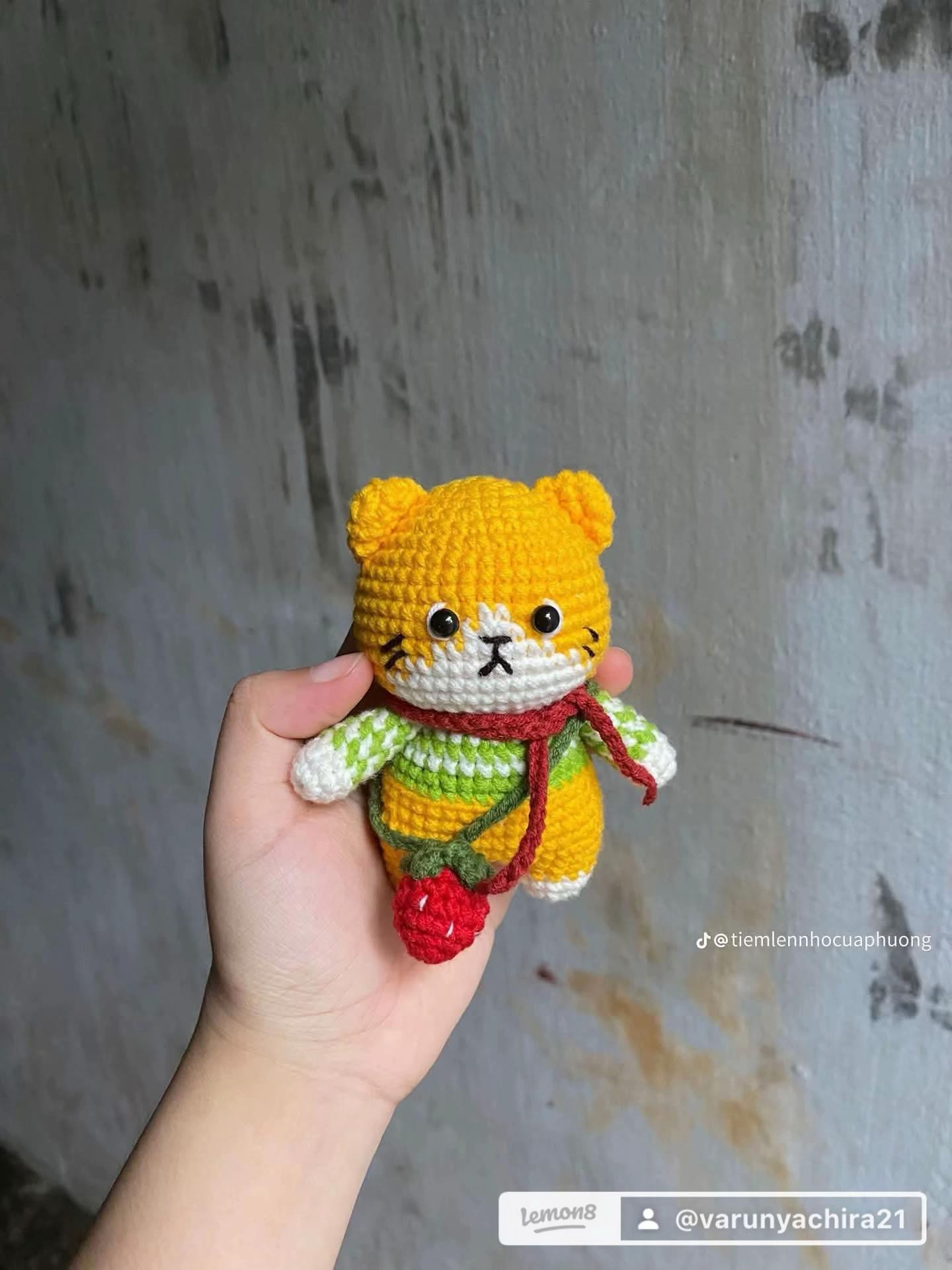 Hướng dẫn móc len Mèo mùa đông dễ thương