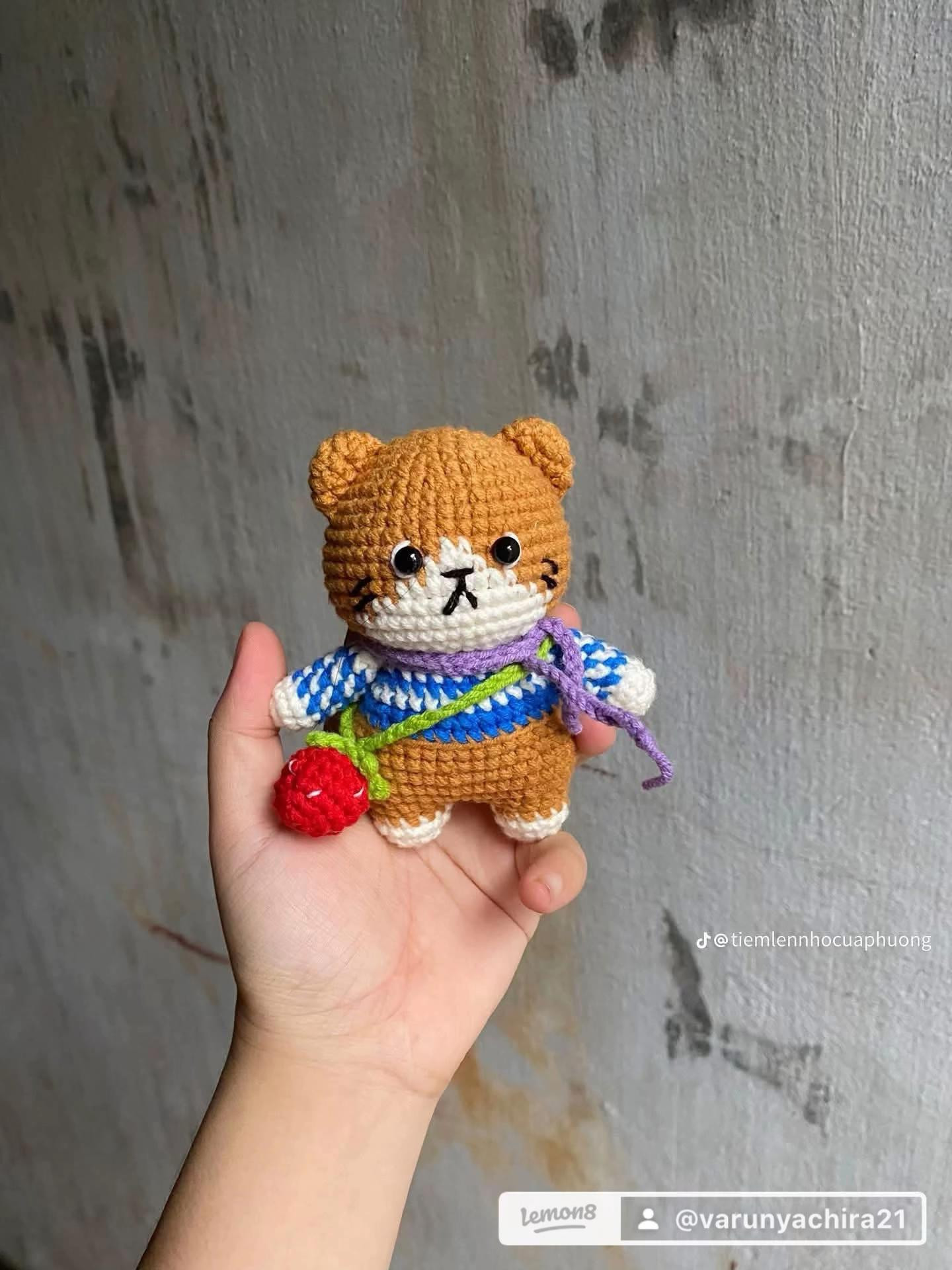 Hướng dẫn móc len Mèo mùa đông dễ thương