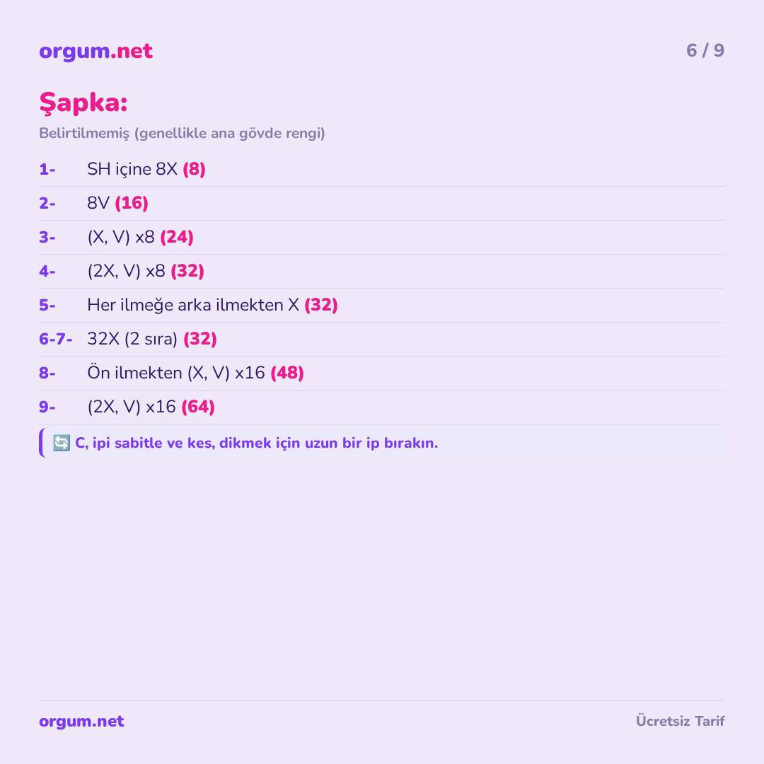 Hướng dẫn móc len miễn phí búp bê thỏ hình bánh cupcake Paskalya Tavşanı Cupcake Amigurumi