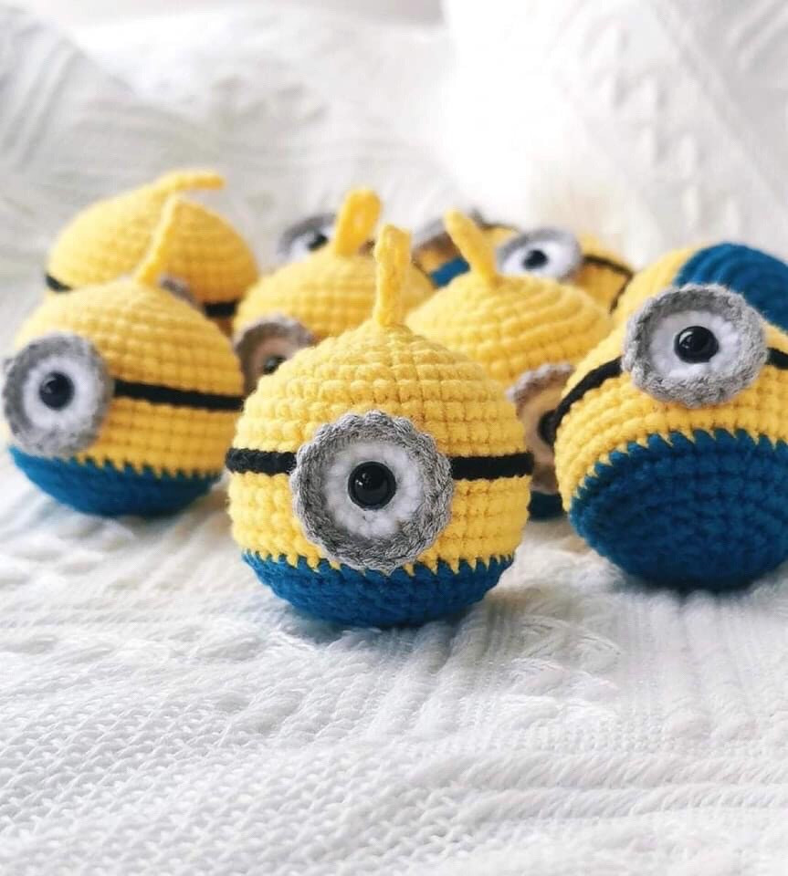 Hướng dẫn móc len Minion dễ thương - Chart chi tiết từng bước