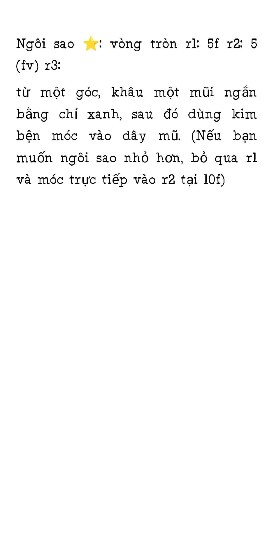 Hướng dẫn móc len mũ thỏ ngôi sao sọc xanh trắng vàng