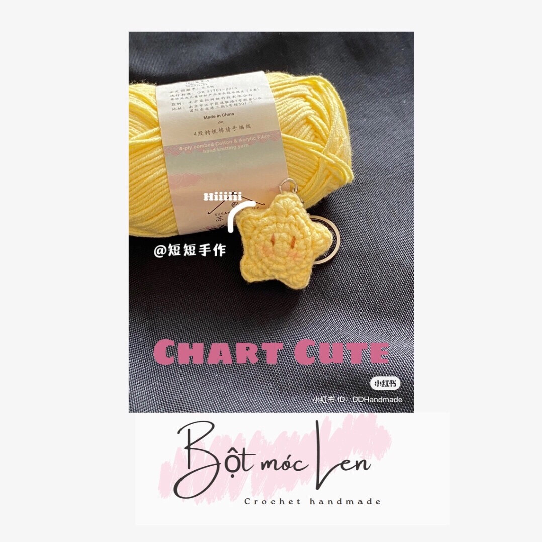 Hướng dẫn móc len ngôi sao vàng dễ thương