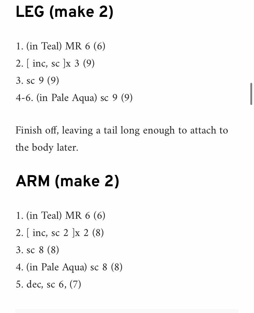 Hướng dẫn móc len nhân vật Glaceon màu xanh