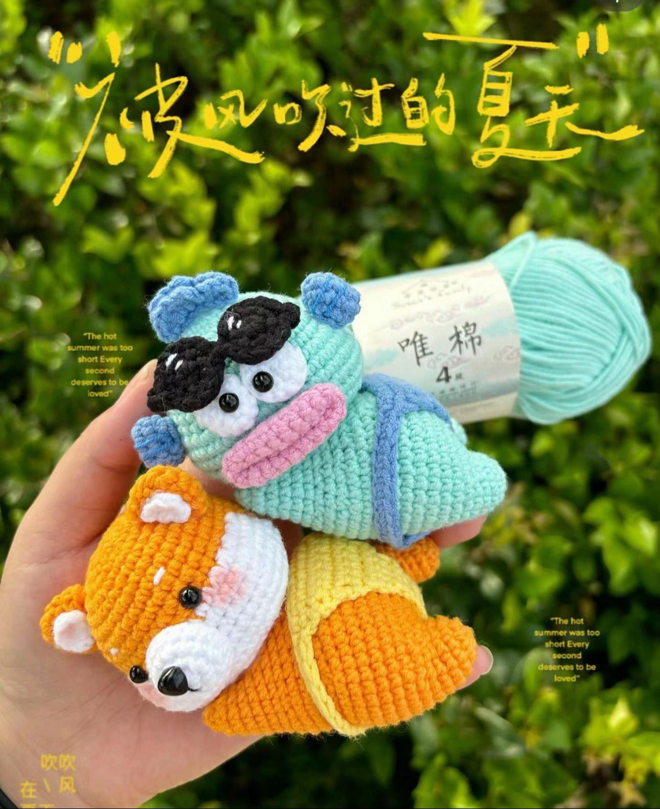 Hướng dẫn móc len nhân vật Hangyodon Chổng Mông Sanrio