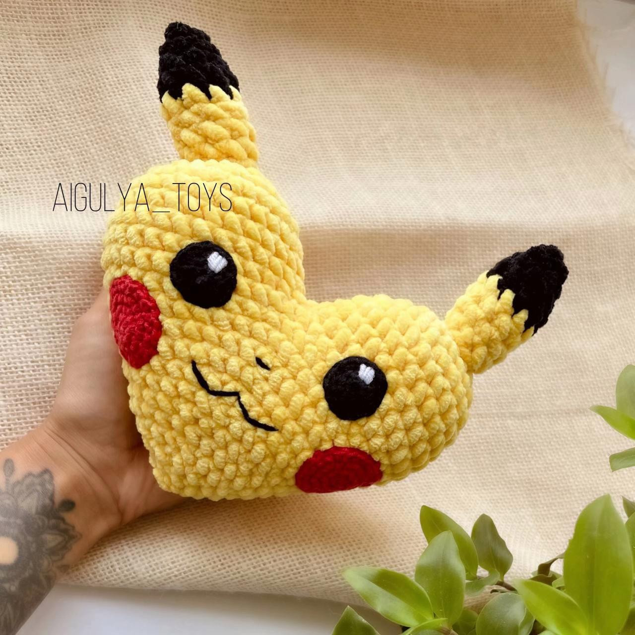 Hướng dẫn móc len Pikachu Amigurumi chi tiết từng bước