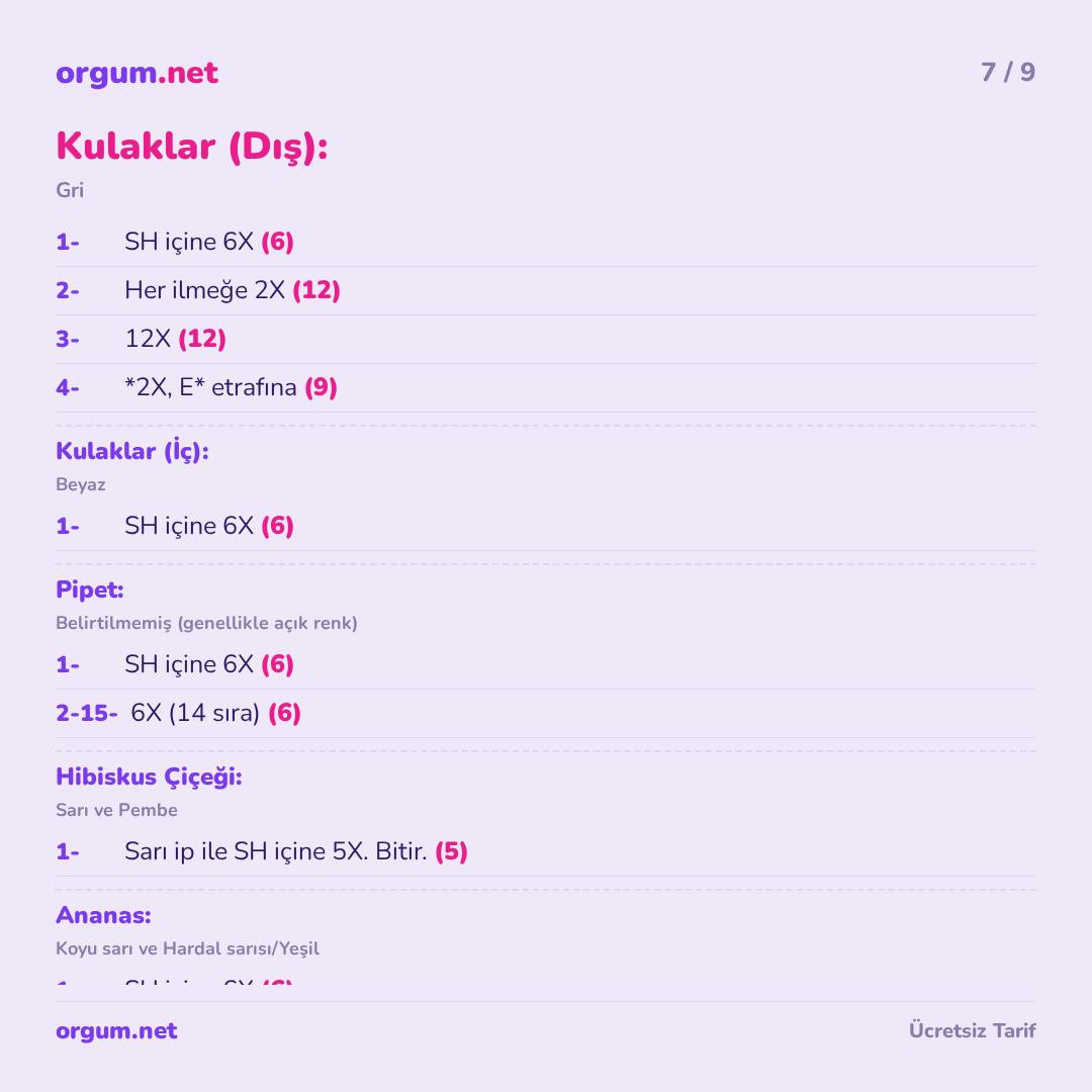 Hướng dẫn móc len Pina Koala: Búp bê gấu túi trong ly dứa với hoa hibiscus và ống hút