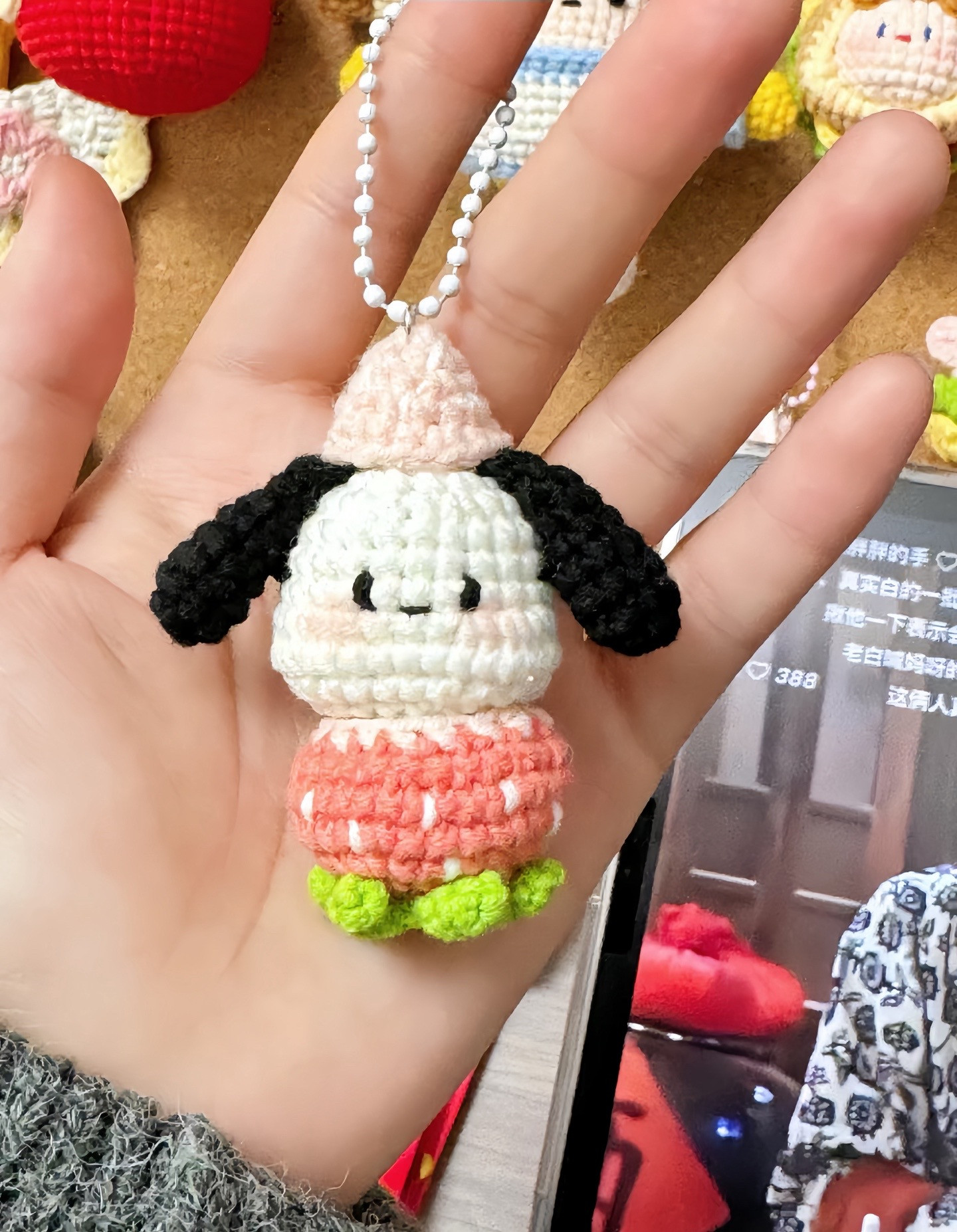 Hướng dẫn móc len Pochaco dâu tây dễ thương