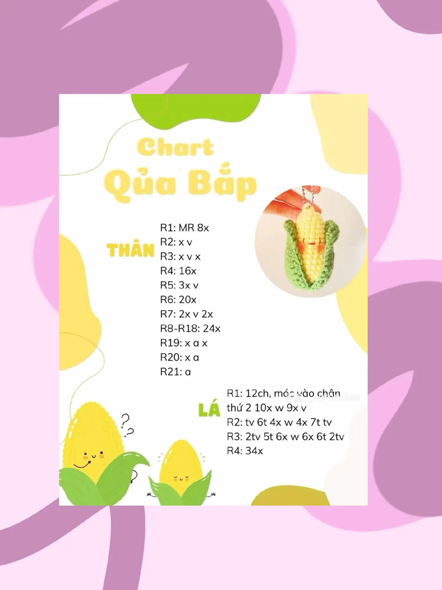 Hướng dẫn móc len: Pudding Puppy, Tulip Keychain, Búp bê hoa khóc và Củ cải