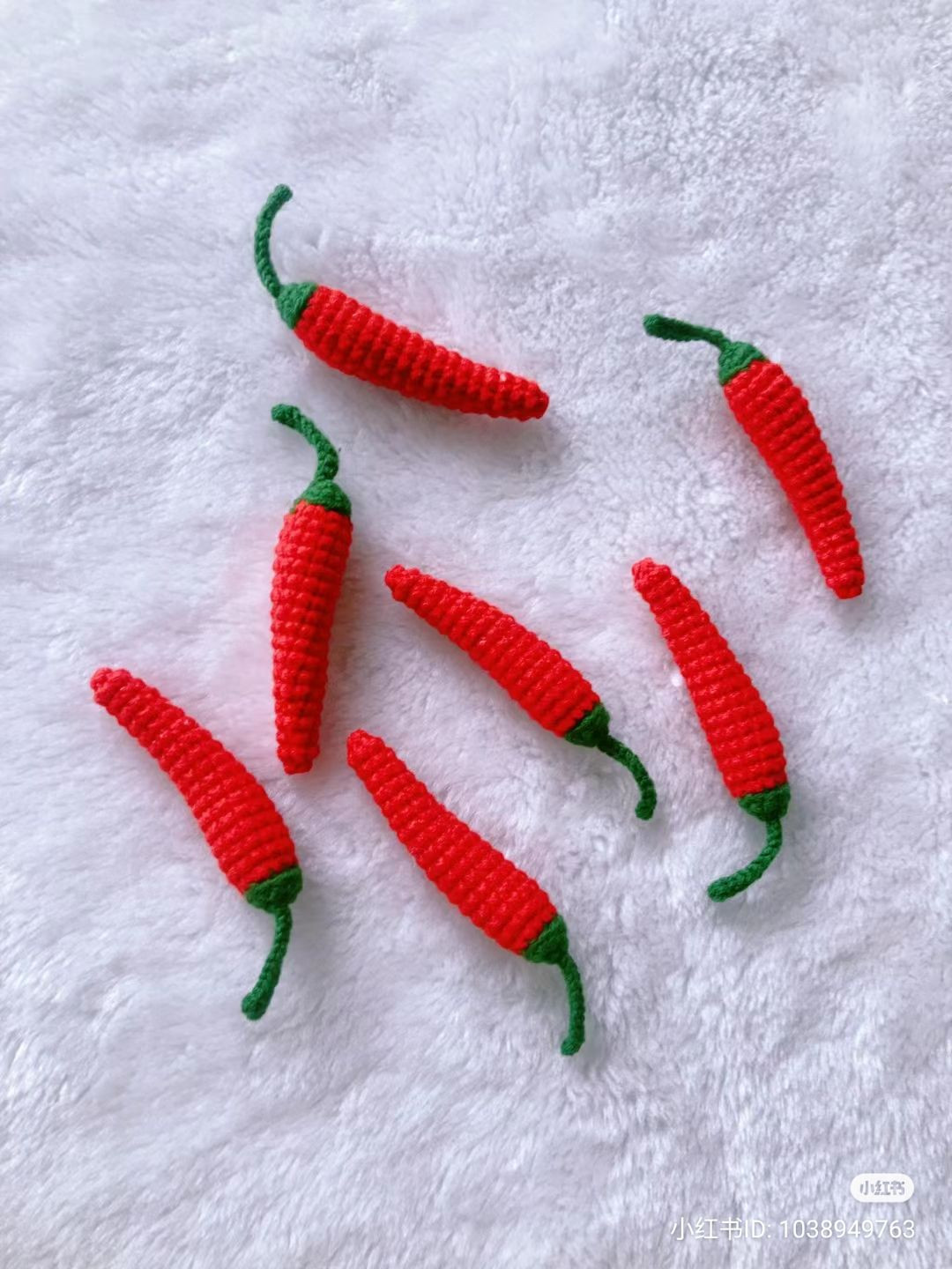 Hướng dẫn móc len quả ớt小米辣 chi tiết từng hàng