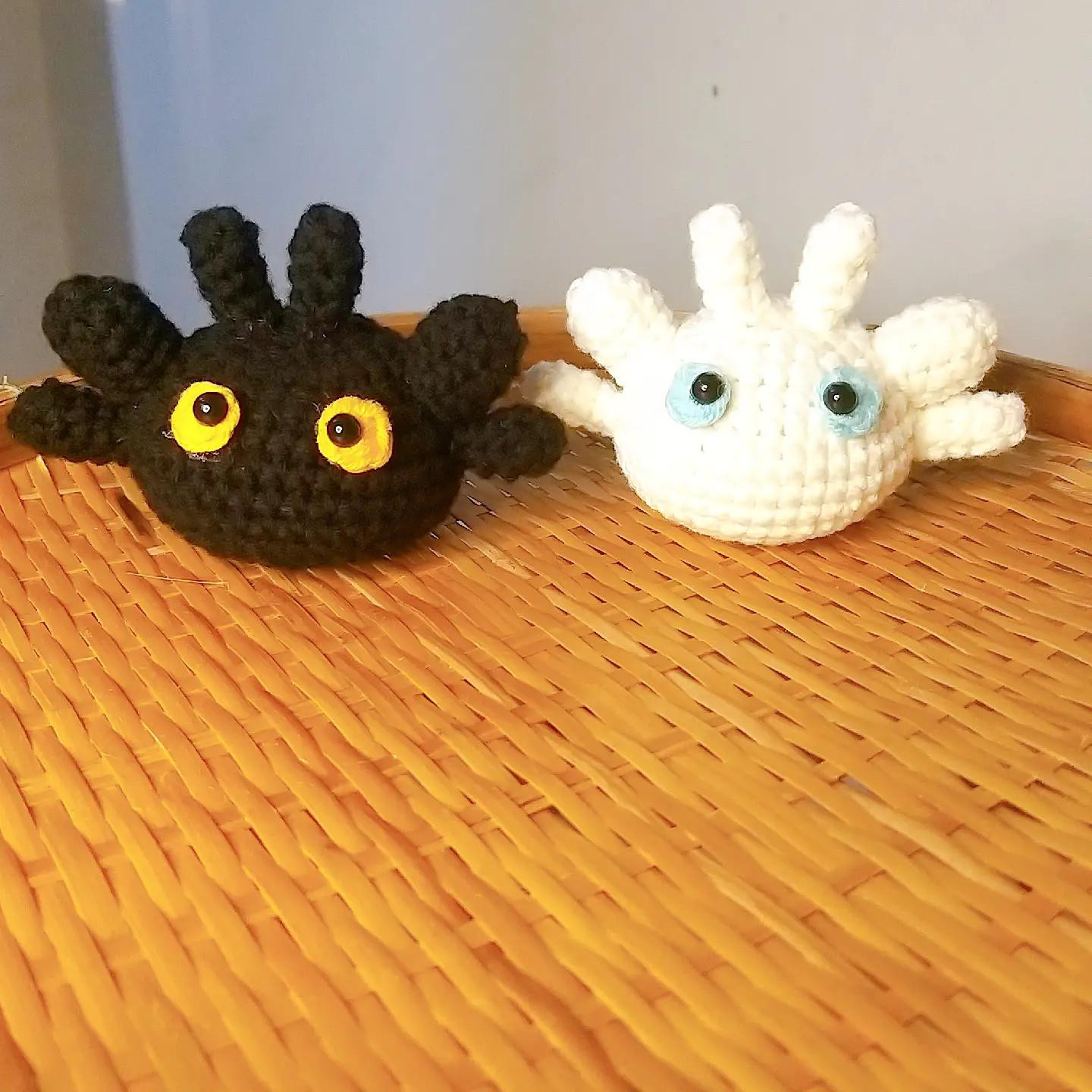 Hướng dẫn móc len Rổng Súng Rỗng - Búp bê rồng đen và trắng dễ thương