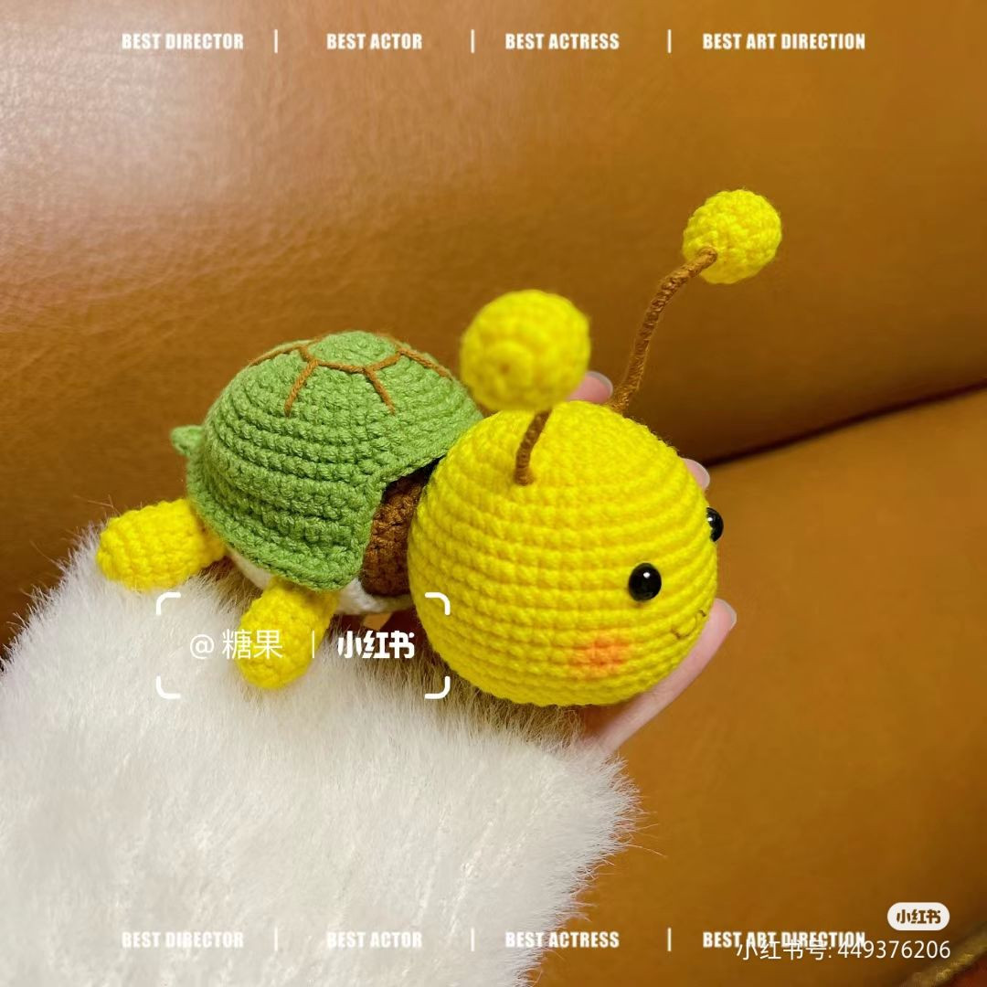 Hướng dẫn móc len rùa và ong mật dễ thương, bảng chỉ dẫn chi tiết từng phần