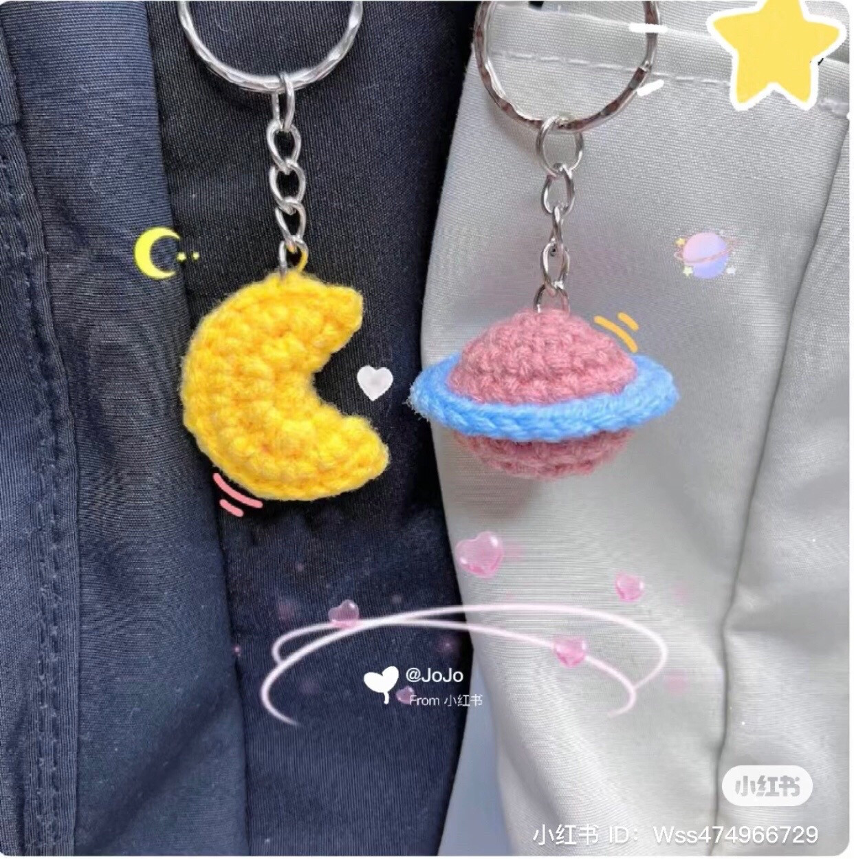 Hướng dẫn móc len Sao mộc và Mặt trăng dễ thương