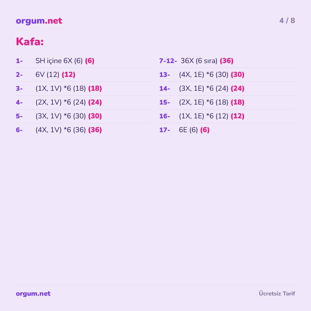 Hướng dẫn móc len Squishy Ayıcıklar - Gấu bông dễ thương không cần may, mẫu miễn phí