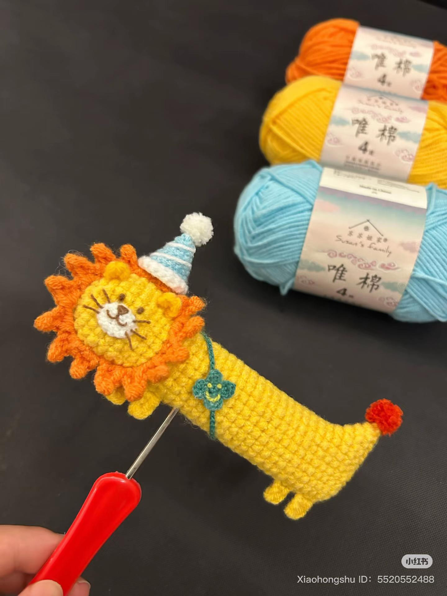 Hướng dẫn móc len sư tử màu vàng dễ thương