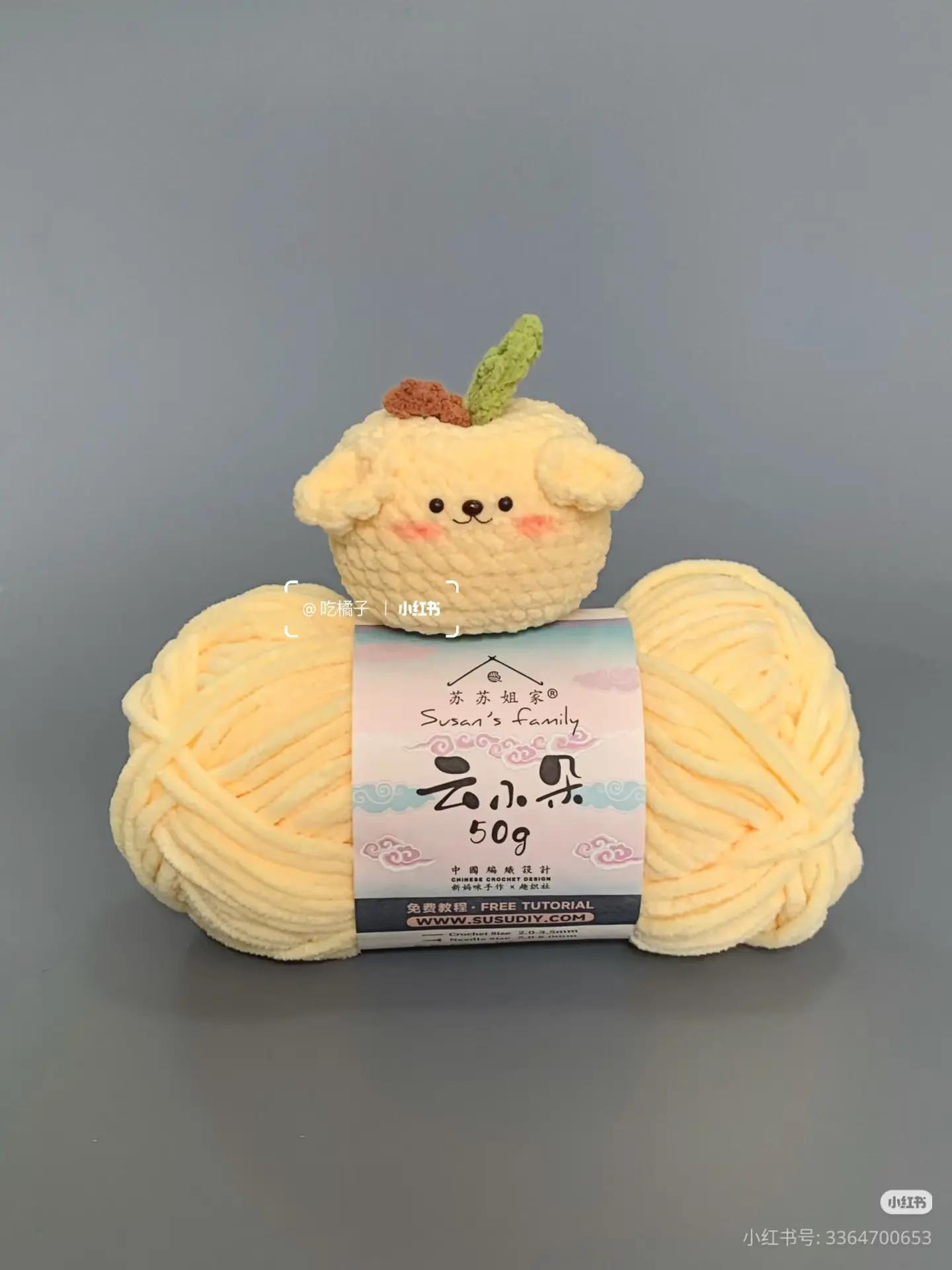 Hướng dẫn móc len Táo Cute hình gấu vàng dễ thương