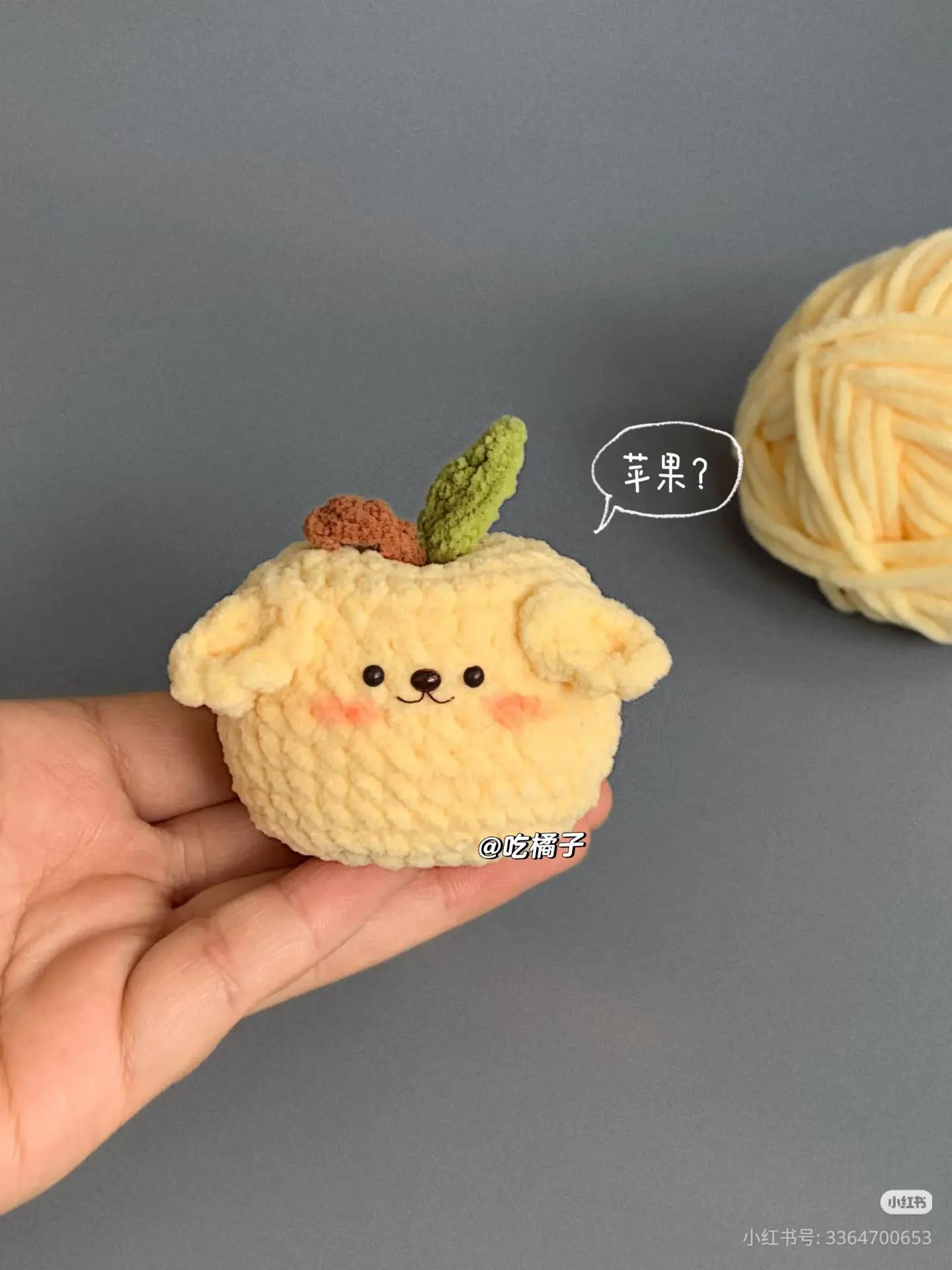 Hướng dẫn móc len Táo Cute hình gấu vàng dễ thương