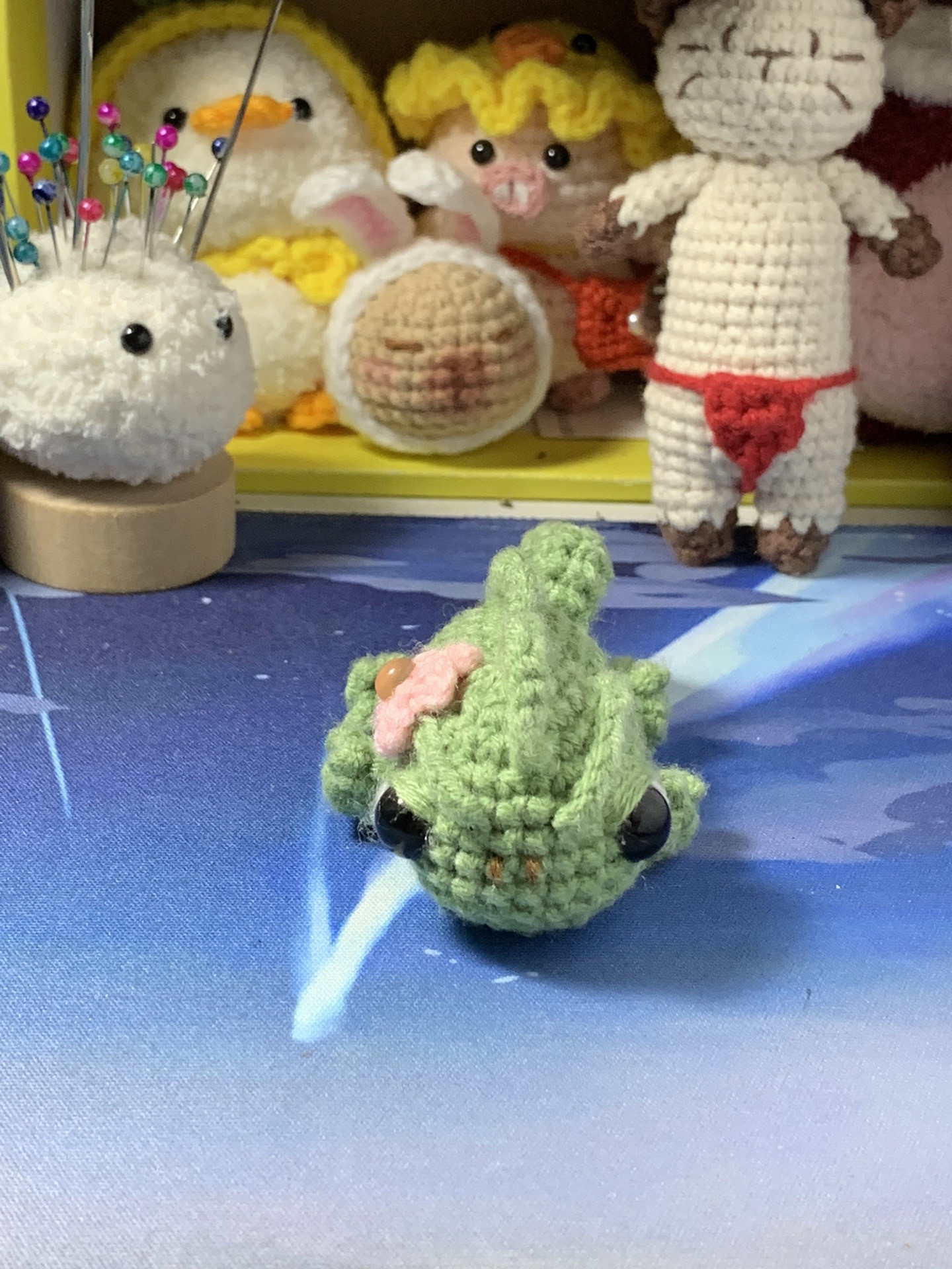 Hướng dẫn móc len Thằn lằn màu xanh lá cây dễ thương