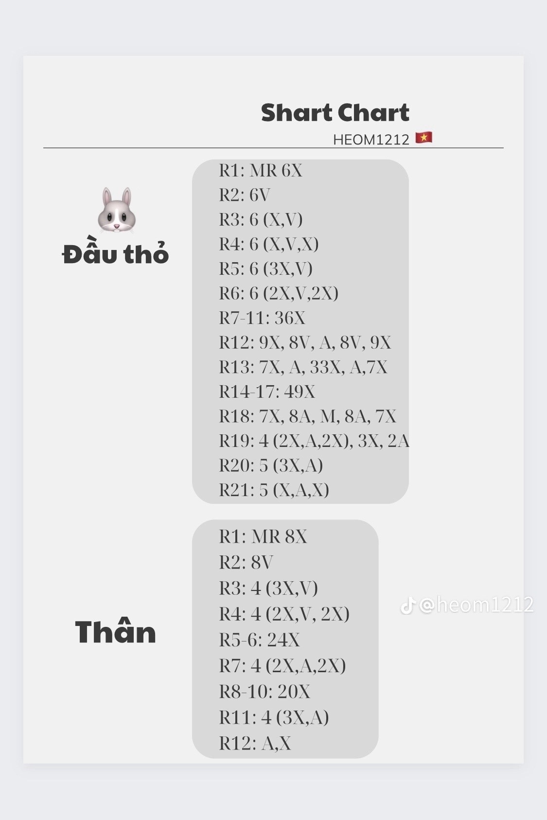 Hướng dẫn móc len thỏ dễ thương màu xanh pastel và kem