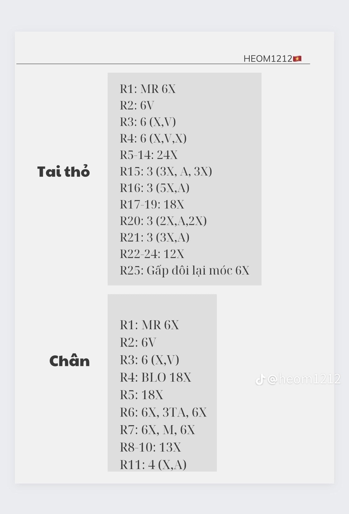 Hướng dẫn móc len thỏ dễ thương màu xanh pastel và kem
