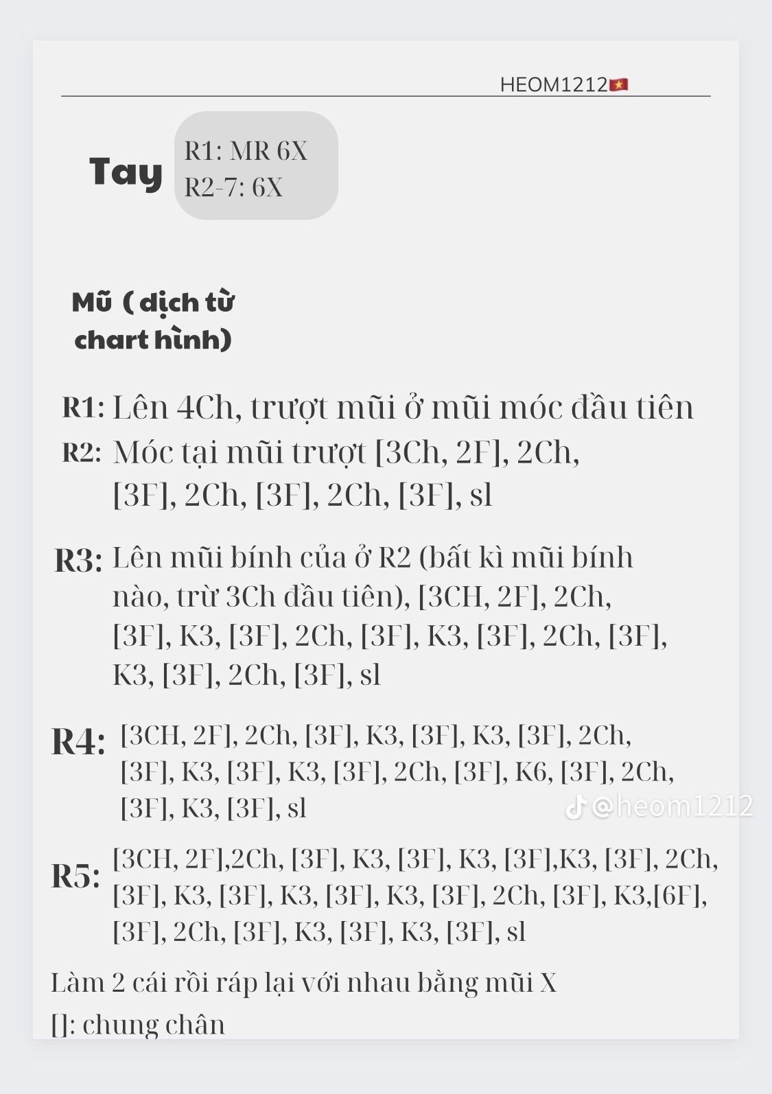 Hướng dẫn móc len thỏ dễ thương màu xanh pastel và kem