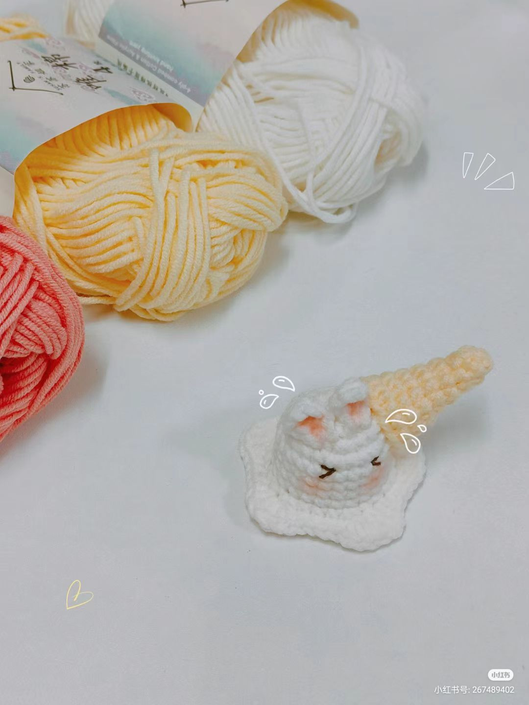 Hướng dẫn móc len Thỏ kem dễ thương